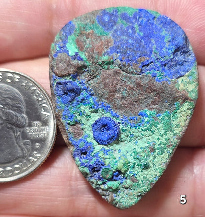 #5 Azurite Malachite Druzy