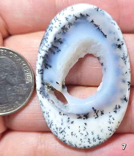 #7 Dendritic Opal Window Druzy Slice