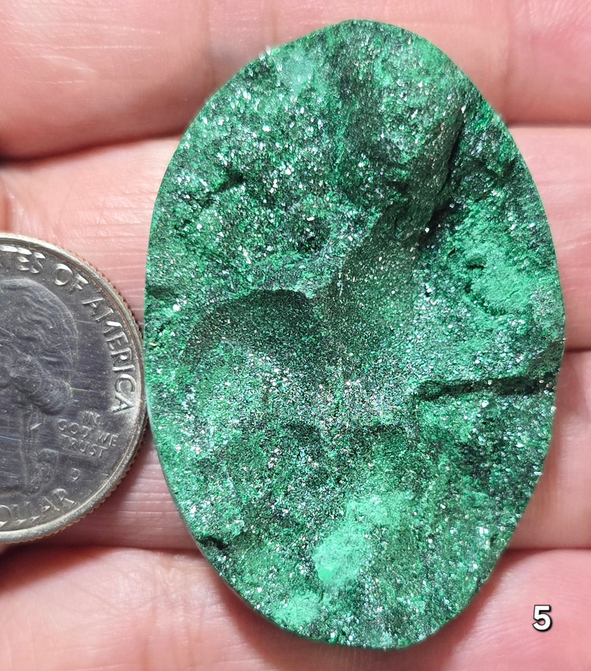#5 Malachite Druzy