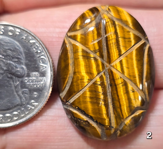 #2 Carved Tiger Eye