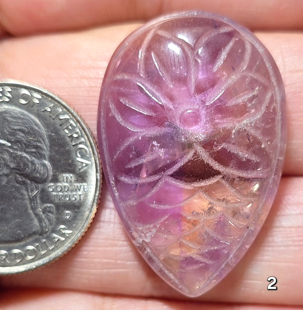 #2 Carved Ametrine Cabochon