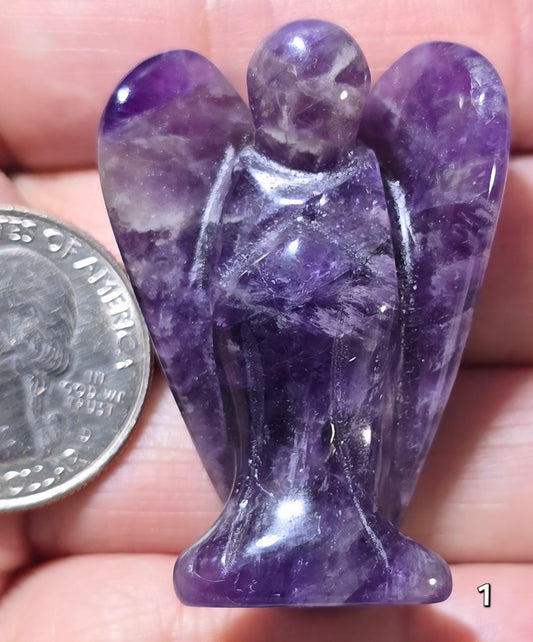 #1 Amethyst Healing Angel Carving