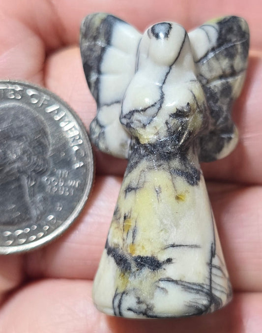 Picasso Jasper Guardian Angel Carving