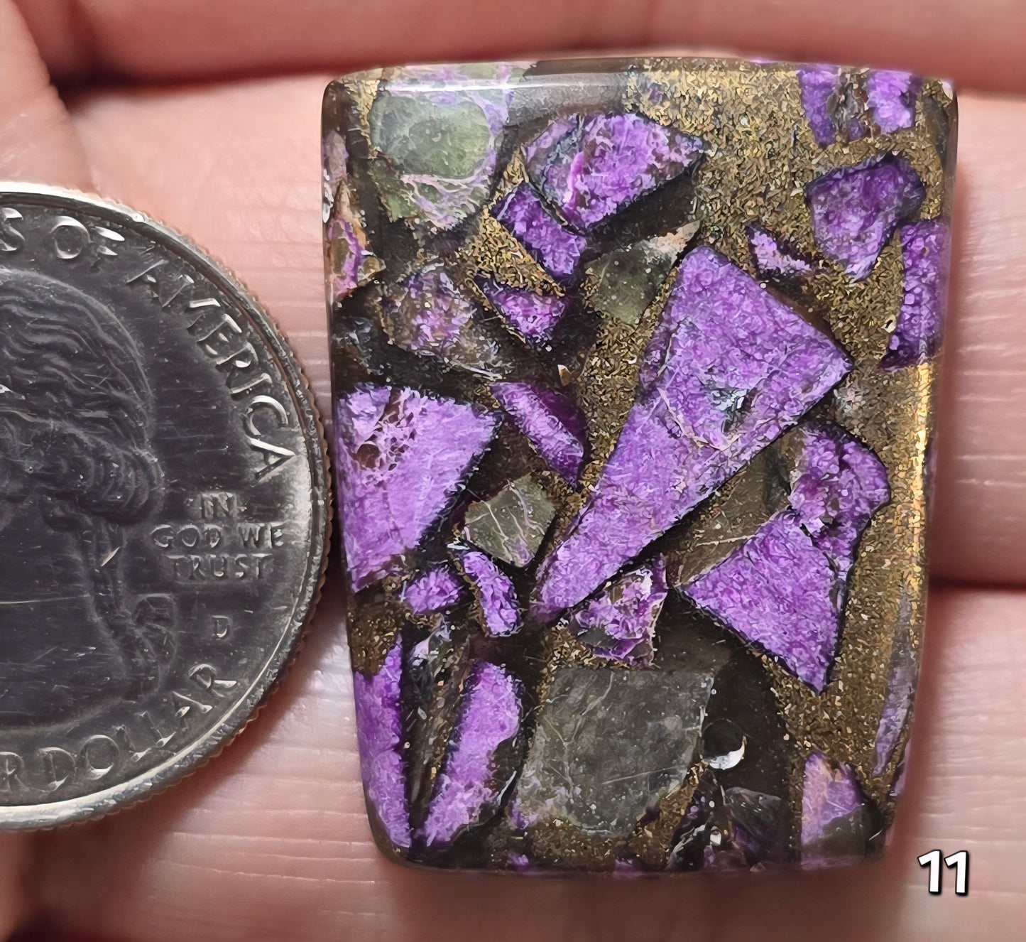 #11 Copper Stichtite Mosaic