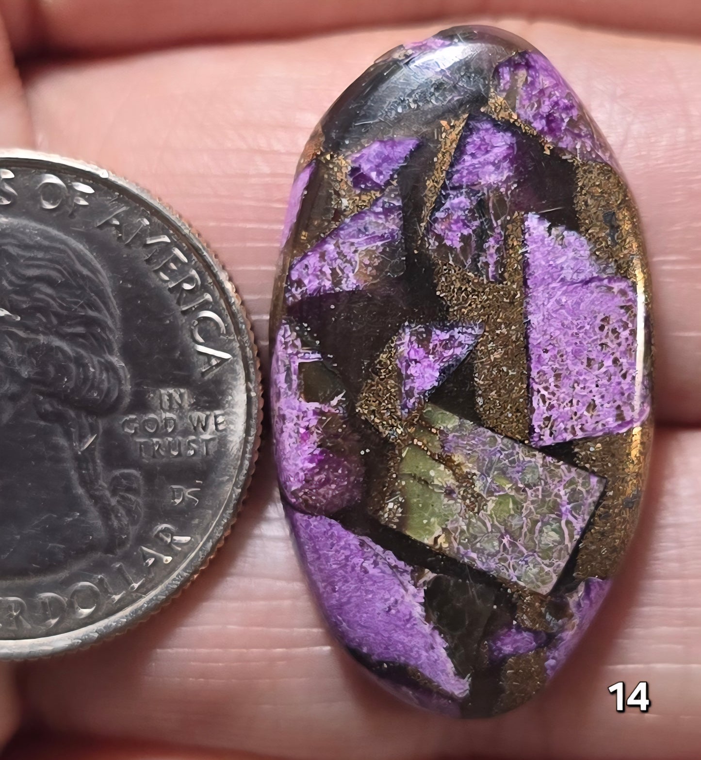 #14 Copper Stichtite Mosaic