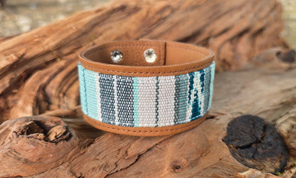 Artisan Fabric Leather Cuff