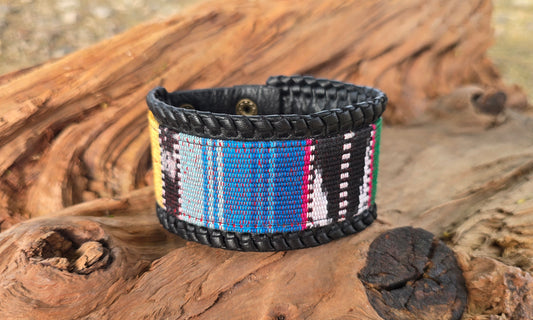 Laced Canyon Leather Cuff