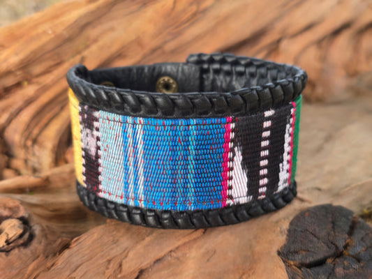 Laced Canyon Leather Cuff