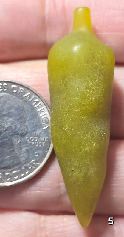 #1 Lemon Jade Chili Pepper Carving