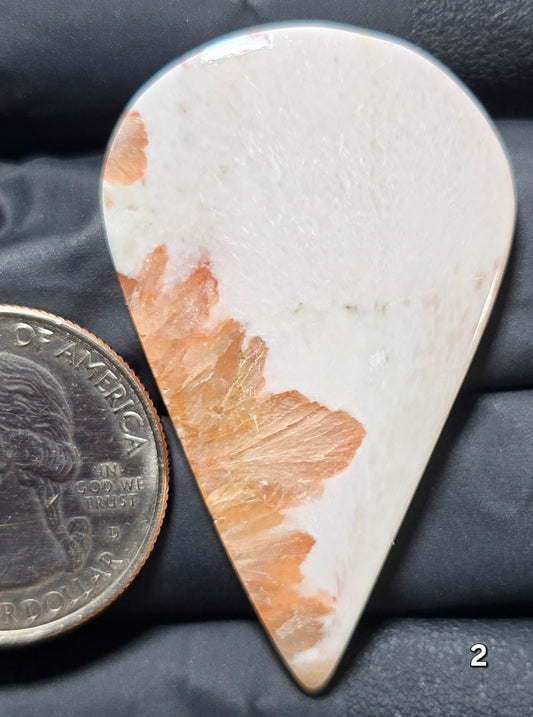 #2 Scolecite with Peach Stilbite