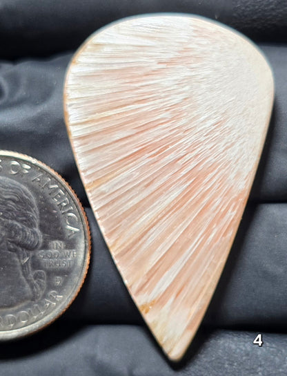 #4 Scolecite with Peach Stilbite