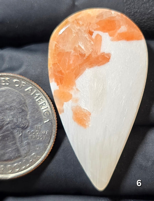 #6 Scolecite with Peach Stilbite