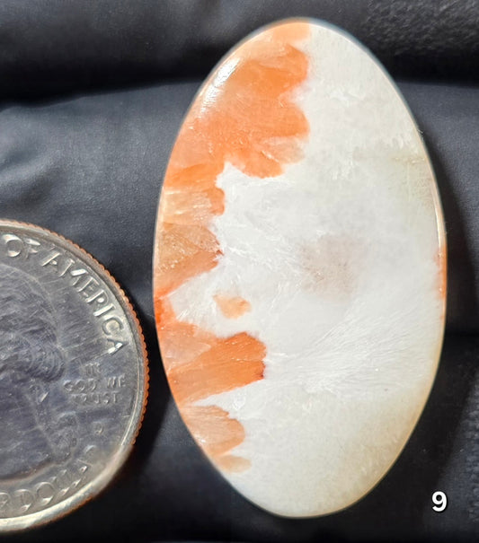 #9 Scolecite with Peach Stilbite
