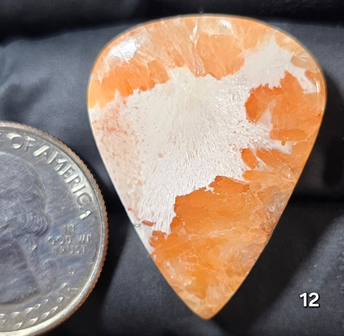 #12 Scolecite with Peach Stilbite