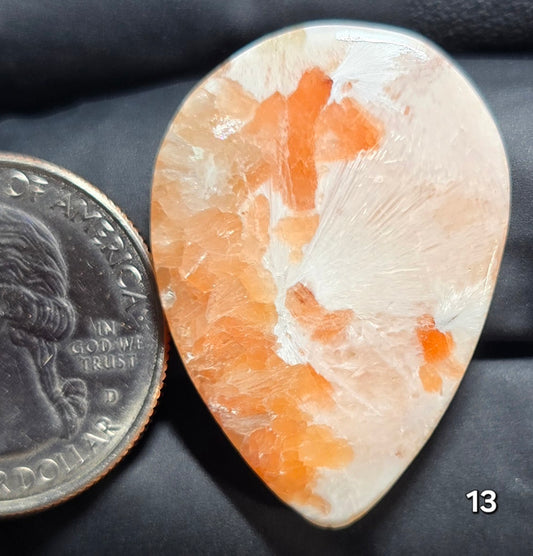 #13 Scolecite with Peach Stilbite