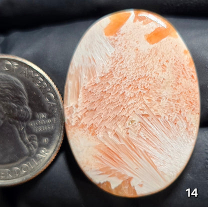 #14 Scolecite with Peach Stilbite