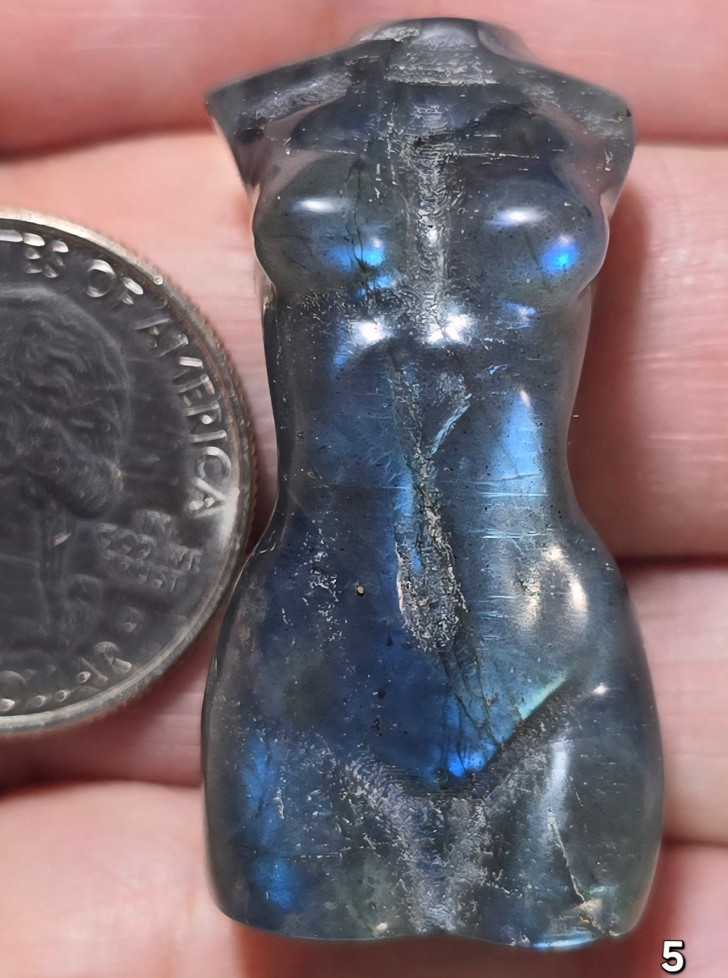 #5 Labradorite Female Body Sculpture