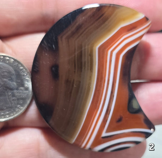 #2 Sardonyx Moon Carving