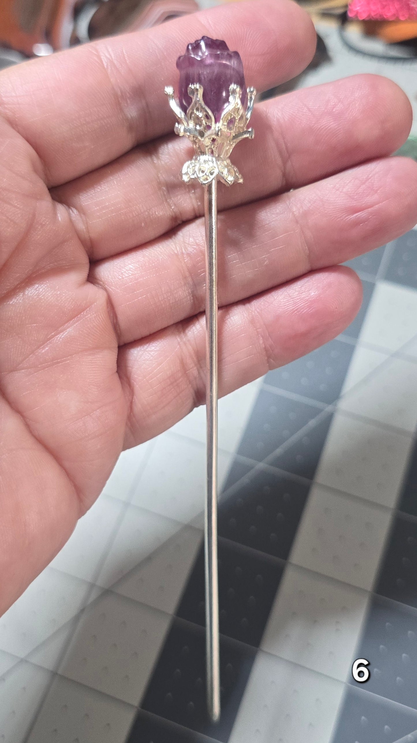 #6 Fluorite Hairpin