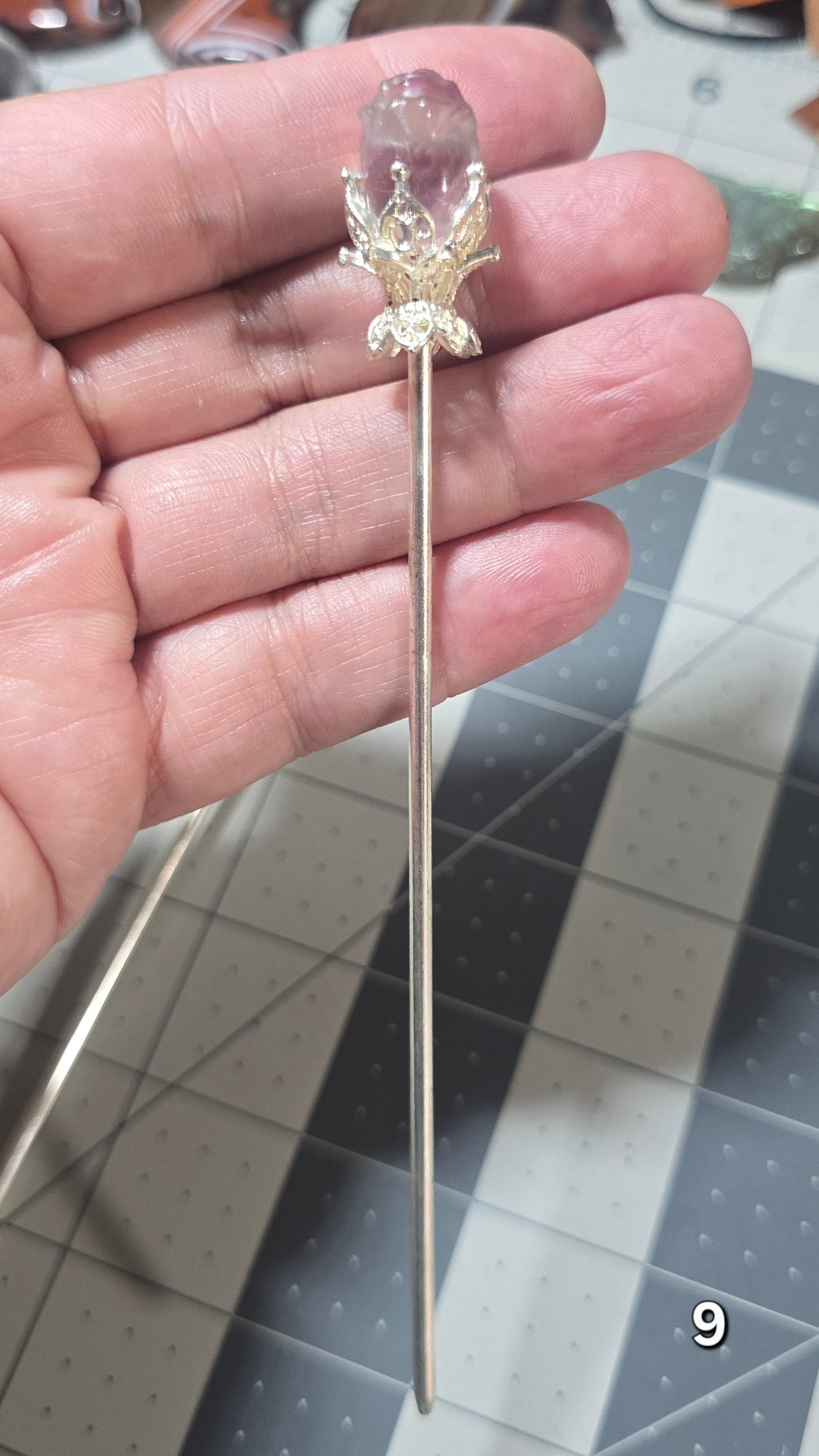 #9 Fluorite Hairpin