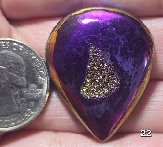 #22 Titanium Window Druzy