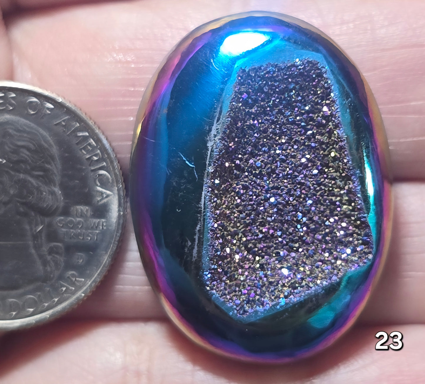#23 Titanium Window Druzy