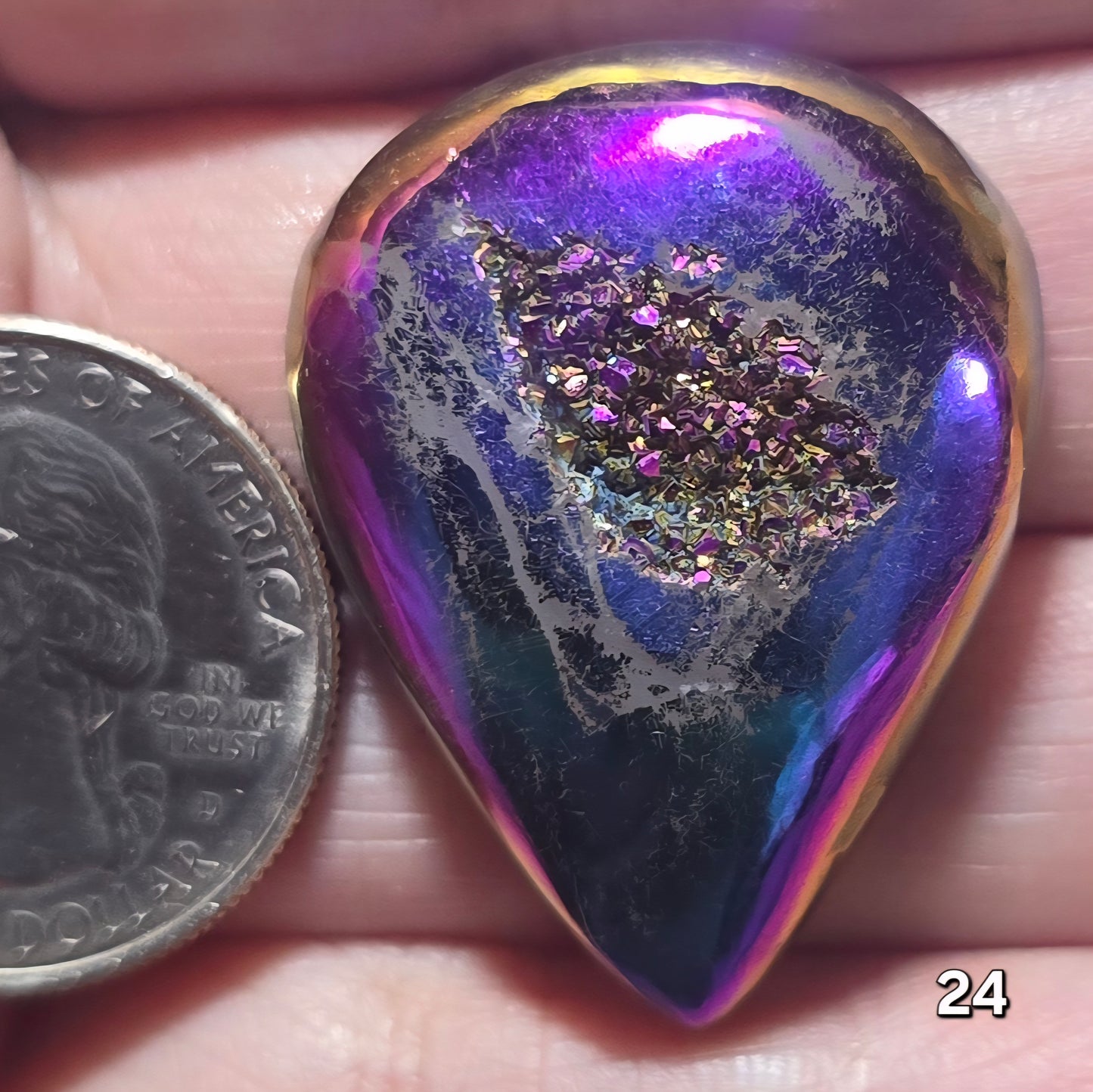 #24 Titanium Window Druzy
