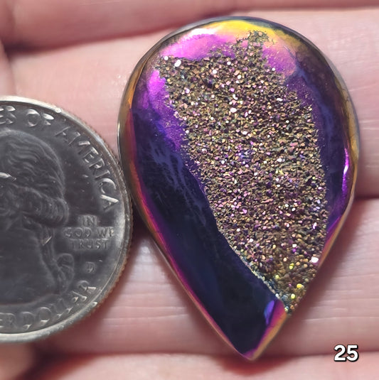 #25 Titanium Window Druzy