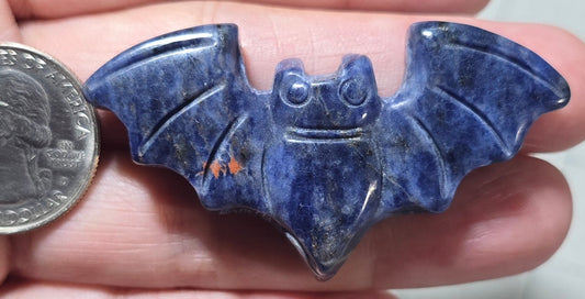 Lapis Lazuli Bat Carving