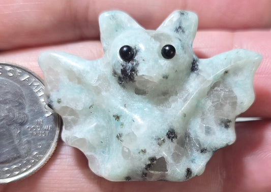 Kiwi Jasper Bat Carving