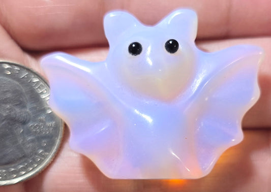 Pink Opalite Bat Carving