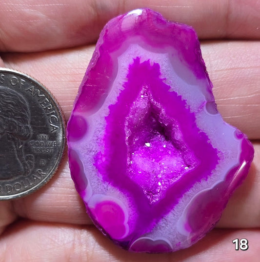 #18 Druzy Agate Slice