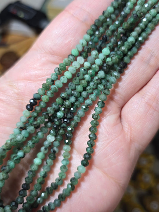 4mm Emerald Bead Strand