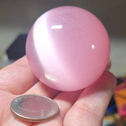 48mm Pink Cateye Sphere
