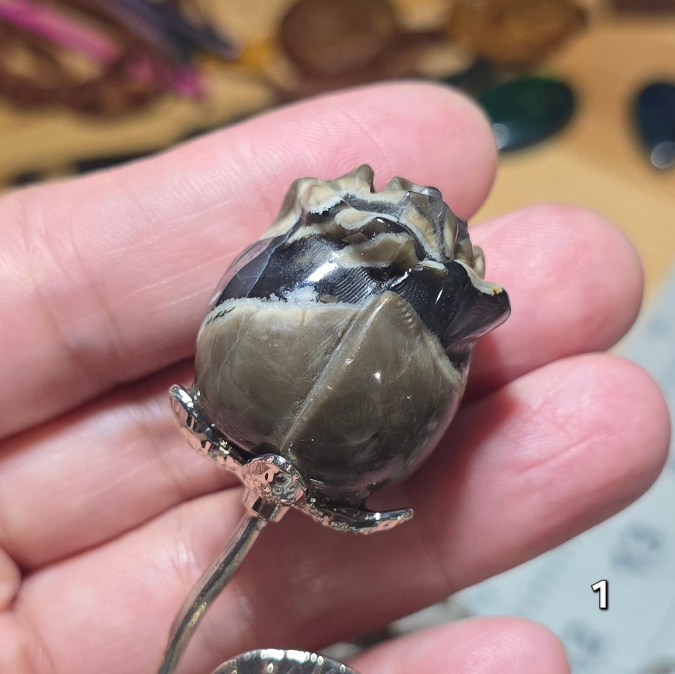 #1 Volcanic Agate Rose
