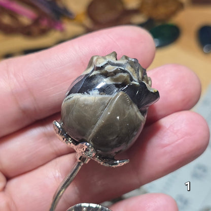 #1 Volcanic Agate Rose