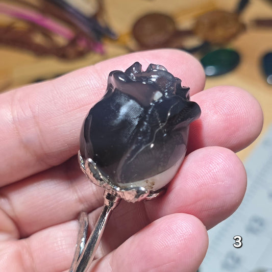 #3 Volcanic Agate Rose