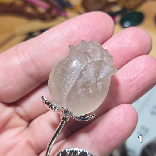 #1 Smoky Quartz Rose