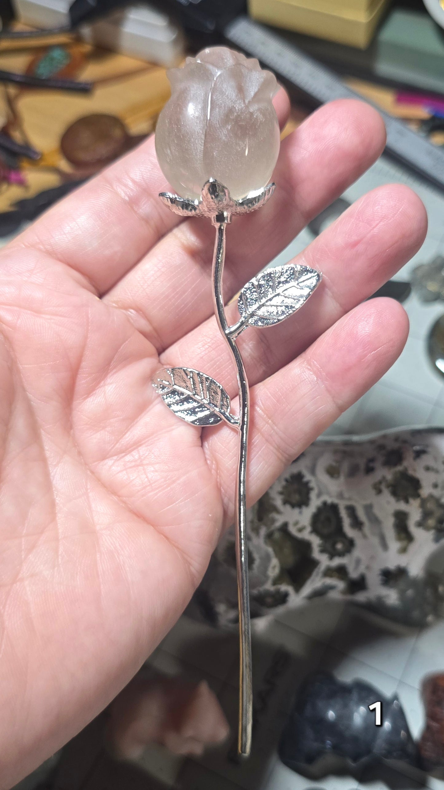 #1 Smoky Quartz Rose