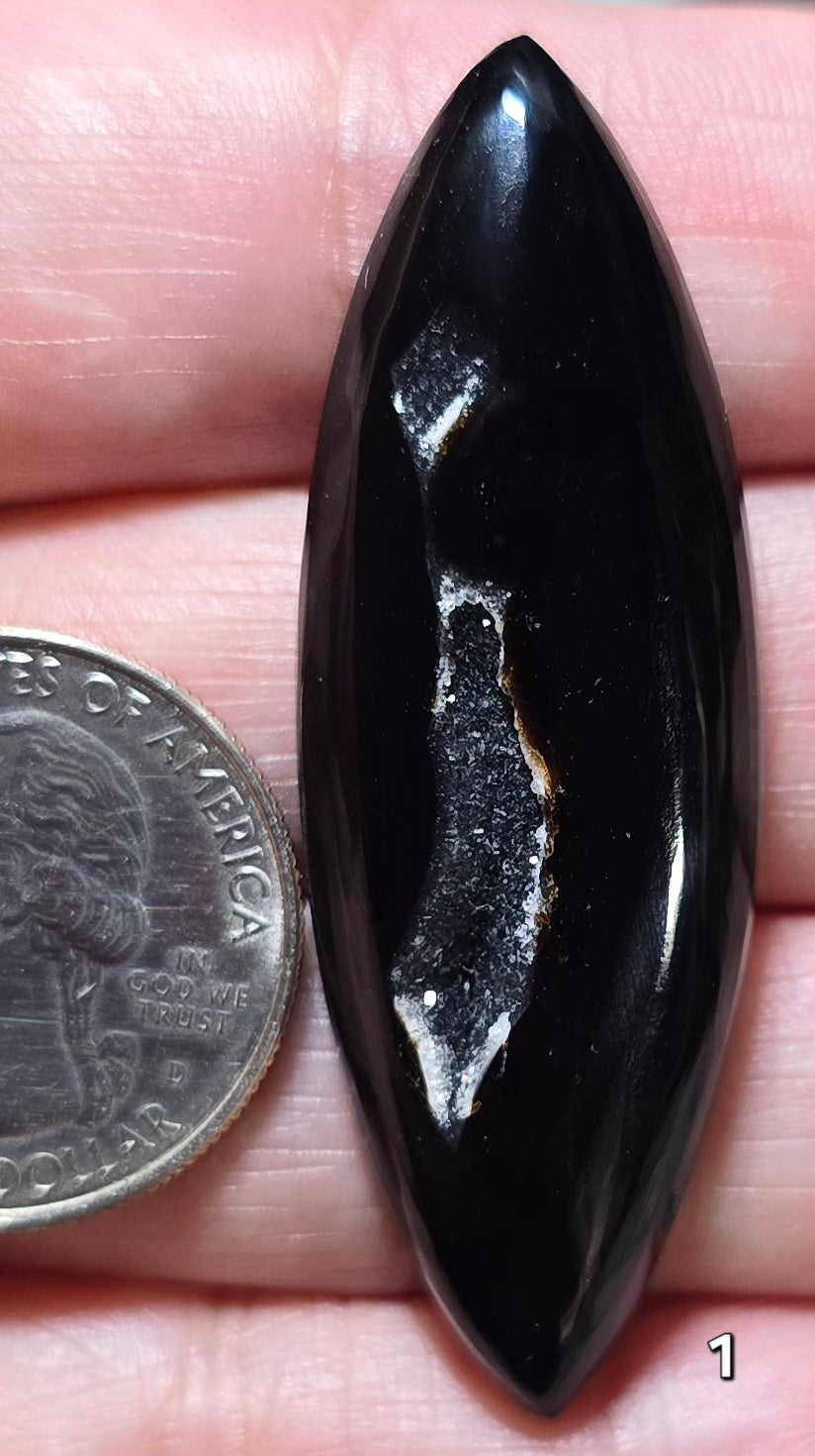 #1 Black Druzy Agate