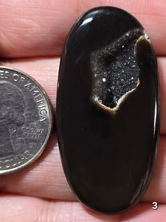 #3 Black Druzy Agate