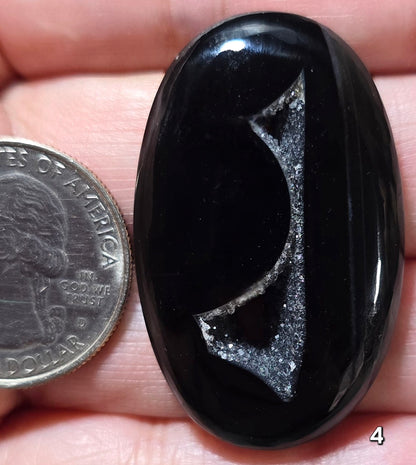 #4 Black Druzy Agate