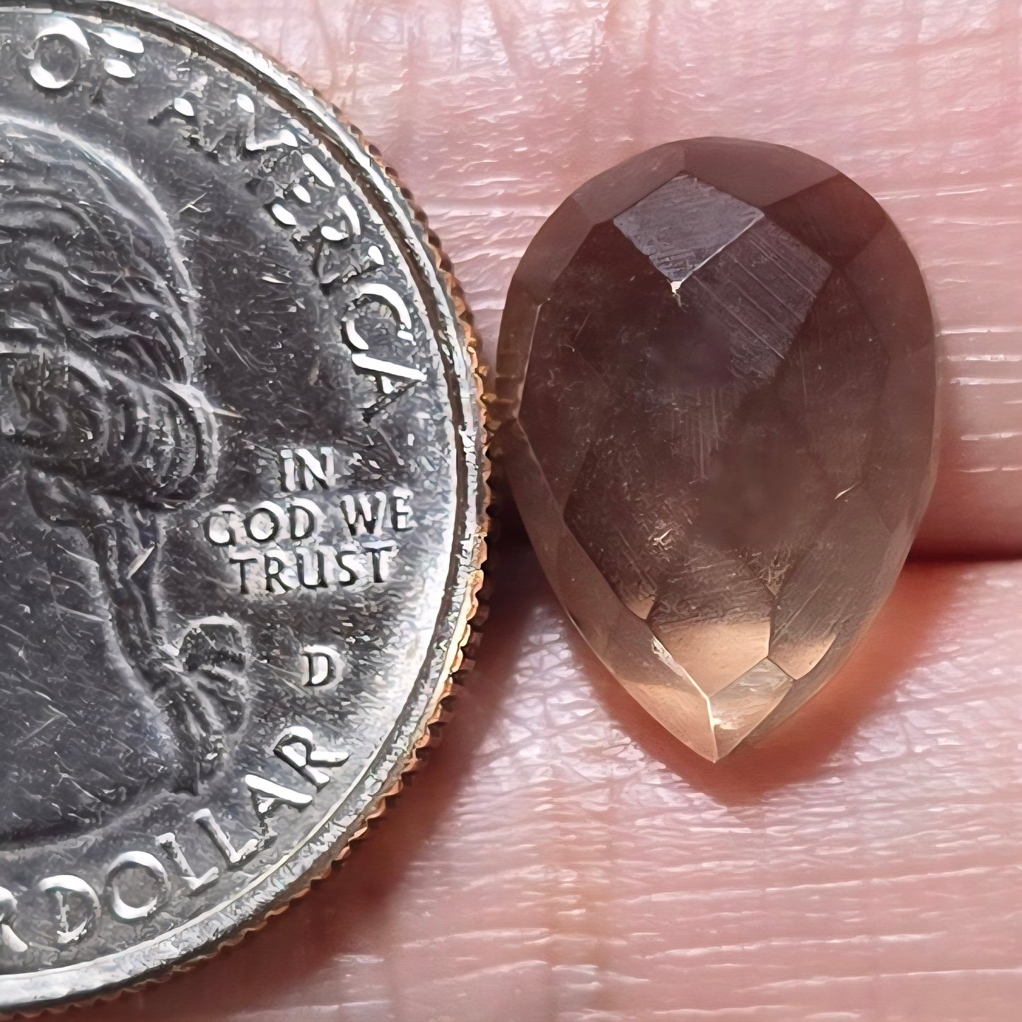 Faceted Smoky Quartz