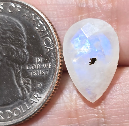 Faceted Rainbow Moonstone