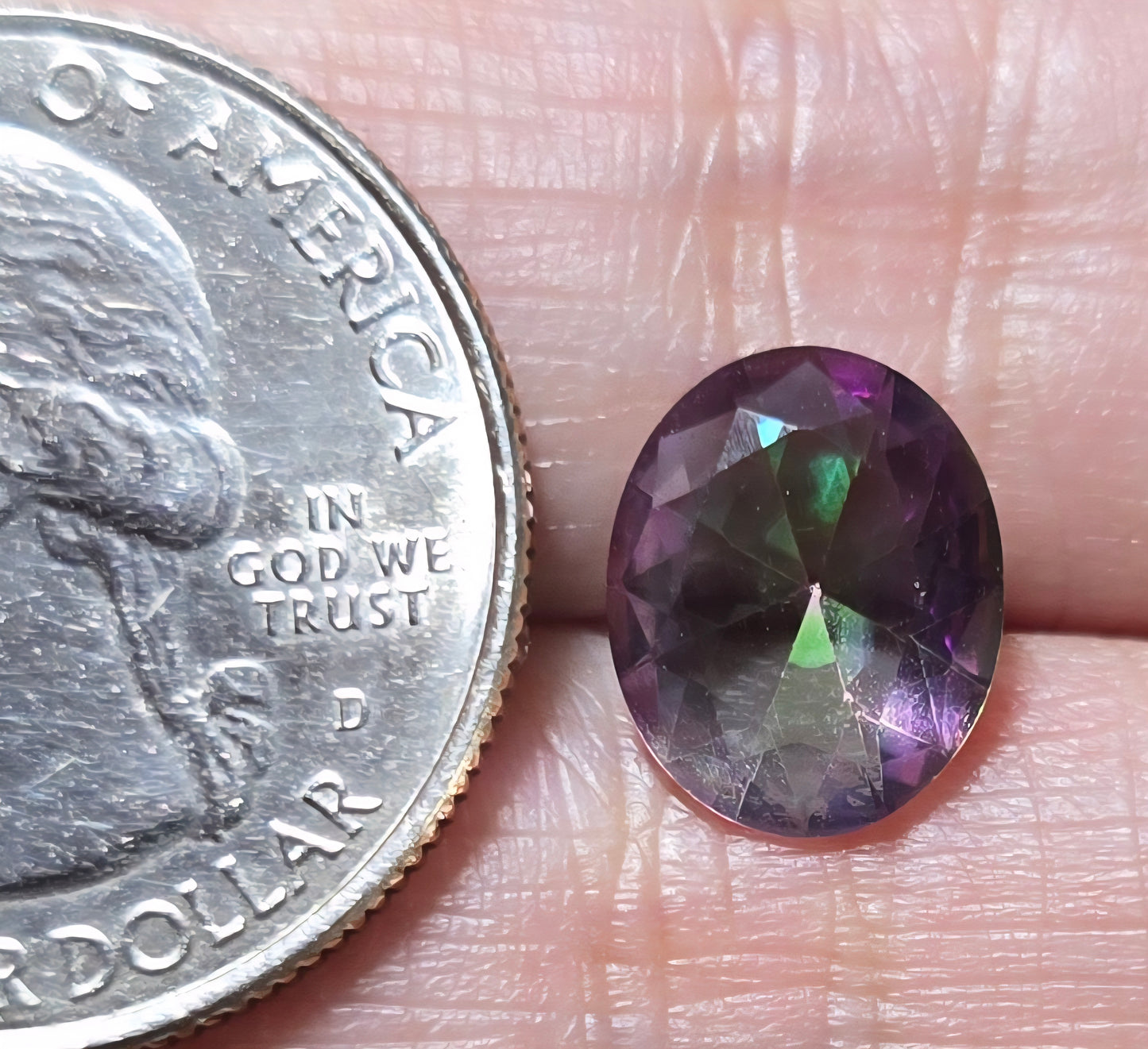 Faceted Mystic Quartz