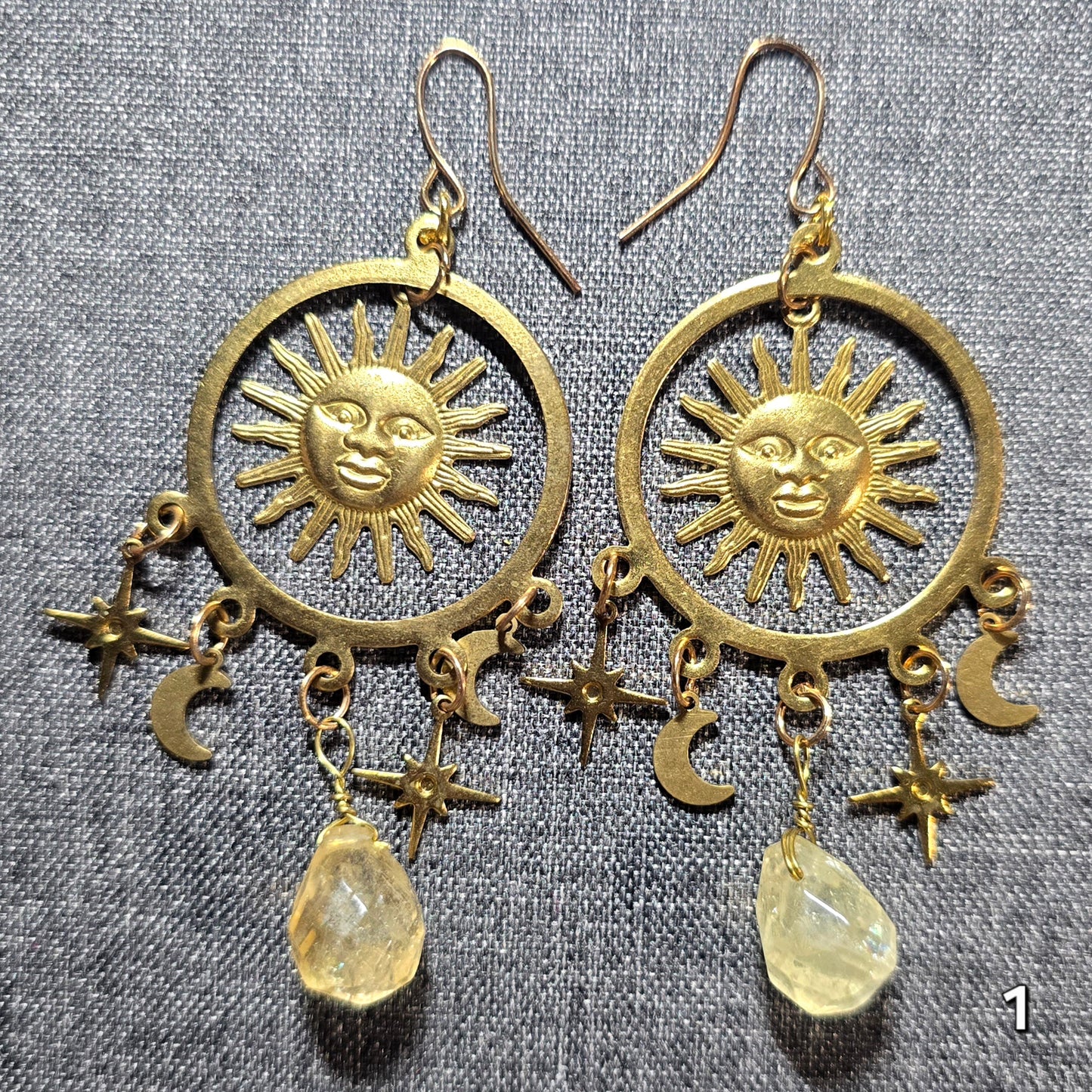 #1 Citrine Dangle Earrings