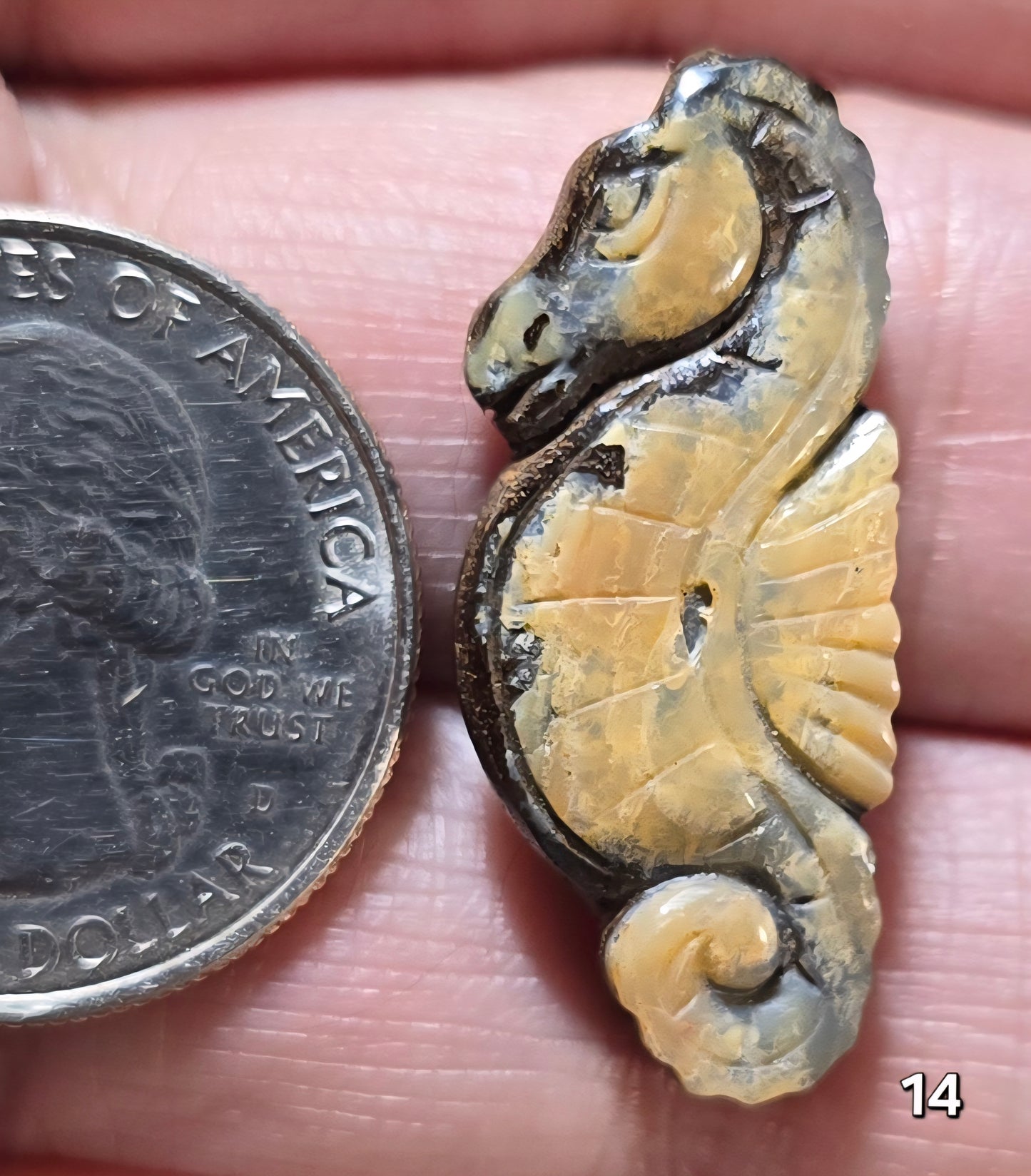 #14 Carved Boulder Opal Cabochon