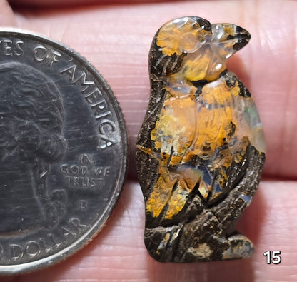 #15 Carved Boulder Opal Cabochon