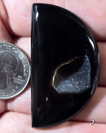 #7 Black Druzy Agate