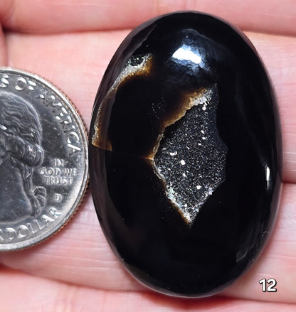 #12 Black Druzy Agate